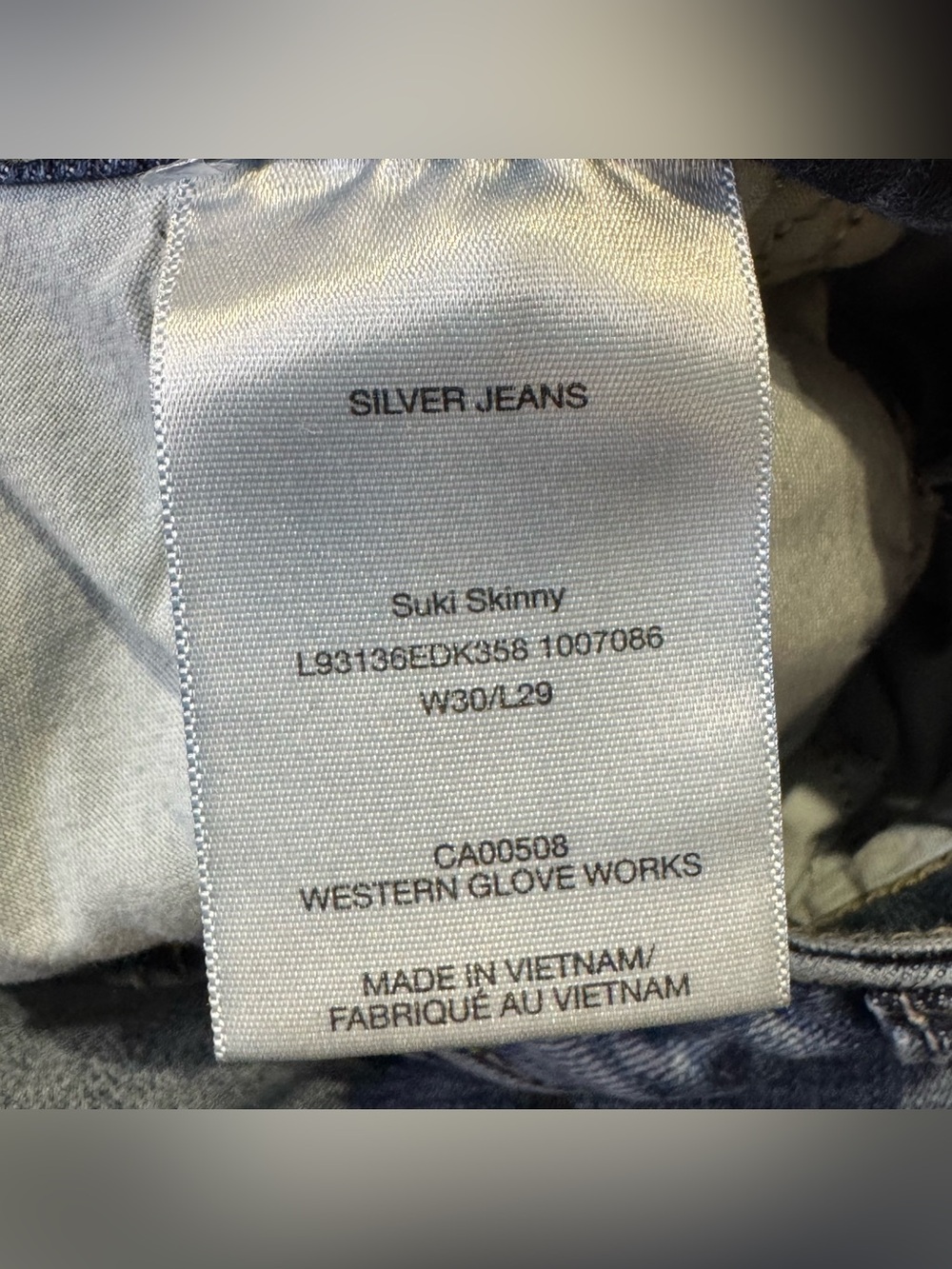 Silver Jeans Co Suki Skinny Leg Women's 30x29 Blue Denim - Picture 7 of 8